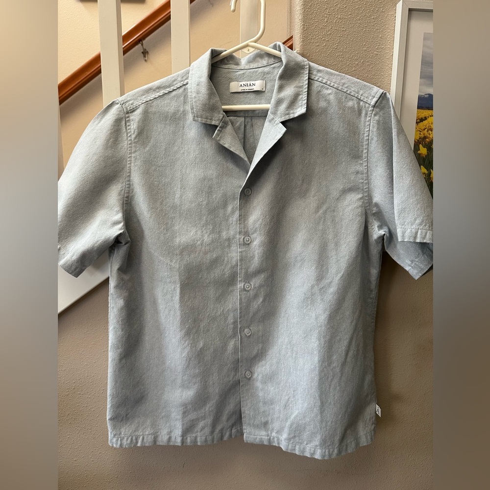 ANIAN The Haro SS Skyblue Men's Polo Shirt in Medium